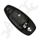 APDTY 161024 Exterior Door Handle; Black & Chrome; Front Right