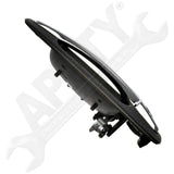 APDTY 161024 Exterior Door Handle; Black & Chrome; Front Right