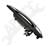 APDTY 161024 Exterior Door Handle; Black & Chrome; Front Right