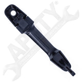 APDTY 161215 Exterior Door Handle w/ Keyhole Front Left (Driver-Side, Black)