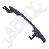 APDTY 161215 Exterior Door Handle w/ Keyhole Front Left (Driver-Side, Black)