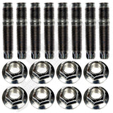 APDTY 161243 Exhaust Manifold Stud & Nut Hardware Kit (Set Of 8 Studs & Nuts)