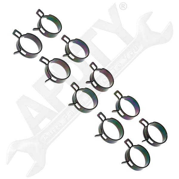 APDTY 161378 Spring Type Hose Clamps Pack of 10