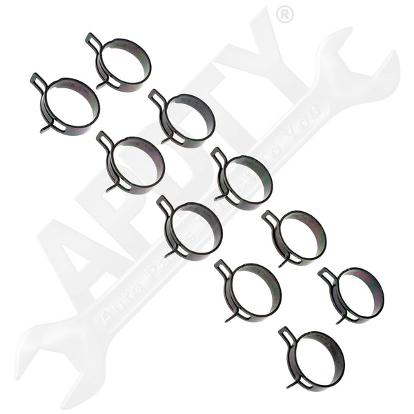 APDTY 161379 Spring Type Hose Clamps Pack of 10