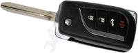 APDTY 161789 Upgraded Keyless Entry Remote 4 Button - Blade Stamp Dot