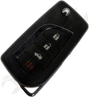 APDTY 161789 Upgraded Keyless Entry Remote 4 Button - Blade Stamp Dot