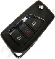 APDTY 161791 Upgraded Keyless Entry Remote 3 Button - Blade Stamp Dot