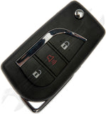 APDTY 161791 Upgraded Keyless Entry Remote 3 Button - Blade Stamp Dot