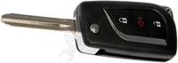 APDTY 161791 Upgraded Keyless Entry Remote 3 Button - Blade Stamp Dot