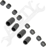 APDTY 161827 Rear Brake Caliper Slide Pin Bushings (12-Piece Bushing Set)