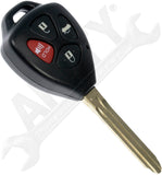 APDTY 162031 Keyless Entry Remote 4 Button - Blade Stamp Dot