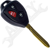 APDTY 162033 Keyless Entry Remote 3 Button - Blade Stamp Dot