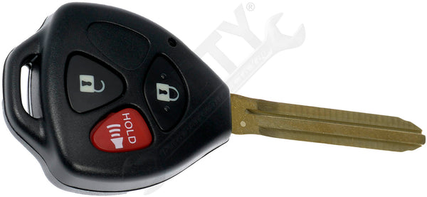 APDTY 162035 Keyless Entry Remote 3 Button - Blade Stamp Dot