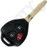 APDTY 162036 Keyless Entry Remote 3 Button - Blade Stamp Dot