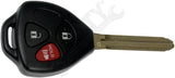 APDTY 162038 Keyless Entry Remote 3 Button - Blade Stamp G