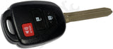 APDTY 162040 Keyless Entry Remote 3 Button - Blade Stamp H