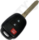 APDTY 162040 Keyless Entry Remote 3 Button - Blade Stamp H