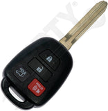 APDTY 162041 Keyless Entry Remote 4 Button - Blade Stamp H