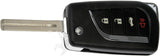APDTY 162047 Keyless Entry Remote 4 Button - Blade Stamp H