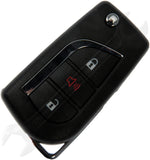 APDTY 162048 Keyless Entry Remote 3 Button - Blade Stamp H