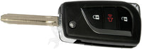 APDTY 162053 Upgraded Keyless Entry Remote 3 Button - Blade Stamp Dot