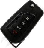 APDTY 162054 Upgraded Keyless Entry Remote 4 Button - Blade Stamp Dot