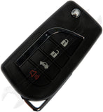 APDTY 162054 Upgraded Keyless Entry Remote 4 Button - Blade Stamp Dot