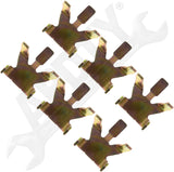 APDTY 162095 Fuel Injector Retainer Clips Pack of 6