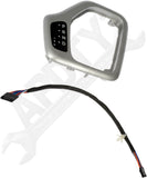 APDTY 162102 Shifter Bezel With Harness Kit - Silver