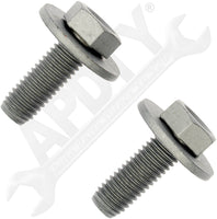 APDTY 162131 Splash Shield Retainer Bolt With Washer - M10-1.5 x 26.5mm