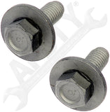 APDTY 162131 Splash Shield Retainer Bolt With Washer - M10-1.5 x 26.5mm