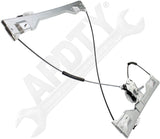 APDTY 162146 Manual Hand Crank Window Regulator - Front Right