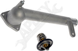 APDTY 162148 Engine Coolant Thermostat Housing Water Outlet Assembly