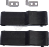 APDTY 162260 Front UTV Quad Storage Box Rack Rubber Latch 2 Straps; For Polaris