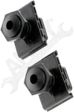 APDTY 162282 Adjustable Clip-On Hood Bumpers Bump Stop Replacement Set Of 2