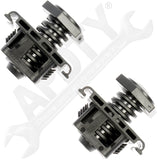 APDTY 162282 Adjustable Clip-On Hood Bumpers Bump Stop Replacement Set Of 2