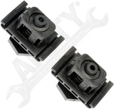 APDTY 162282 Adjustable Clip-On Hood Bumpers Bump Stop Replacement Set Of 2