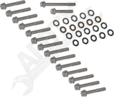 APDTY 162680 Exhaust Manifold Bolt Stud Hardware Kit Fits 6.6L Duramax