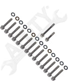 APDTY 162680 Exhaust Manifold Bolt Stud Hardware Kit Fits 6.6L Duramax