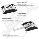 APDTY 163081 Travel Trailer RV Camper T-Style Door Catch Holder Stainless Steel