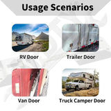 APDTY 163081 Travel Trailer RV Camper T-Style Door Catch Holder Stainless Steel