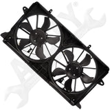 APDTY 163090 Dual Radiator Cooling Fan Assembly With Brushless Motors