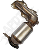 APDTY 163367 Manifold Converter - Carb Compliant