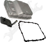 APDTY 163766 Automatic Transmission Oil Pan w/ Drain Plug & Filter; 6L80 6-Speed