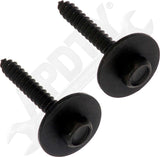APDTY 164134 Splash Shield Retainer Self-Tapping Flange Hex Head Pack of 2