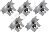 APDTY 166806x5 M6 x 1 Snap-In Nut Set of 5 Replaces 6506955AA