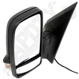 APDTY 166848 Side View Mirror Assembly; Manual-Adjust; With Turn Signal; Left