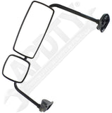 APDTY 166853 Side View Mirror; w/ Wide Angle; Manual-Adjust; Left (Driver)
