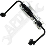 APDTY 166853 Side View Mirror; w/ Wide Angle; Manual-Adjust; Left (Driver)