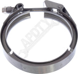 APDTY 167325 Quick Release Exhaust V-Band Clamp (Flanges Up To 4.63" OD)